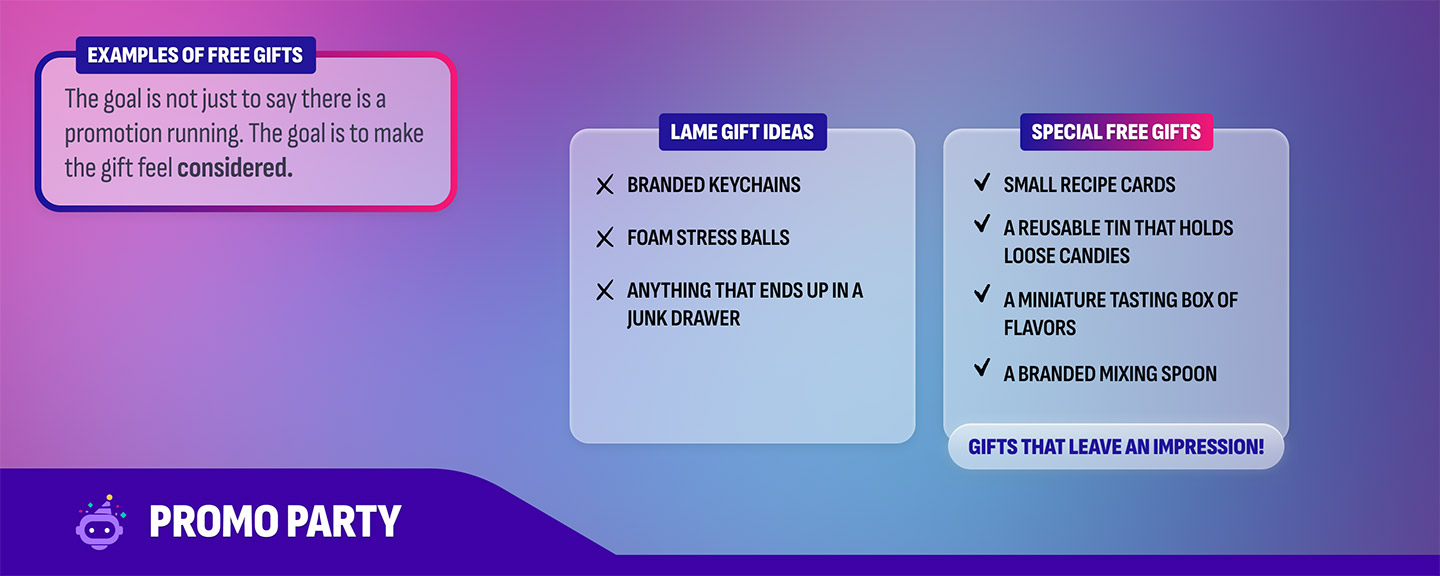A FREE GIFT SHOULD STILL BE IN USE COME OCTOBER.